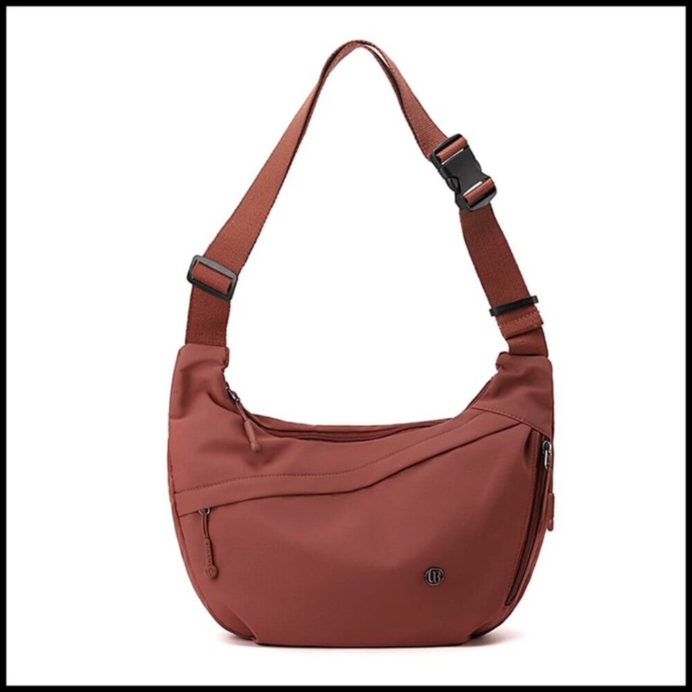 Nylon Hobo Crossbody Bag Lightweight Spacious Adjustable Strap Casual Chic